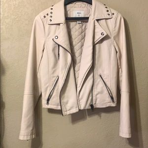 Forever 21 Pink Leather Moto Jacket